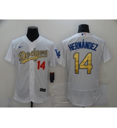 Men Los Angeles Dodgers 14 Enrique Hernandez White Gold 2020 Nike Flexbase Jersey Men Los Angeles Dodgers 14 Enrique Hernandez White Gold 2020 Nike Flexbase Jersey