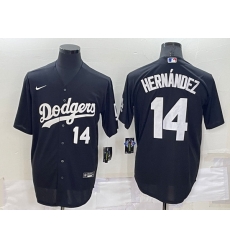 Men Los Angeles Dodgers 14 Kike Hernandez Black Cool Base Stitched Jersey Men Los Angeles Dodgers 14 Kike Hernandez Black Cool Base Stitched Jersey