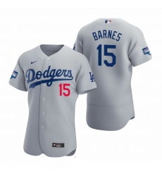 Men Los Angeles Dodgers 15 Austin Barnes Gray 2020 World Series Champions Flexbase Jersey Men Los Angeles Dodgers 15 Austin Barnes Gray 2020 World Series Champions Flexbase Jersey