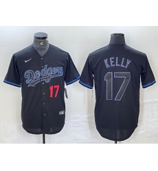 Men Los Angeles Dodgers 17 Shohei Ohtani Black Cool Base Stitched Baseball Jersey III Men Los Angeles Dodgers 17 Shohei Ohtani Black Cool Base Stitched Baseball Jersey III