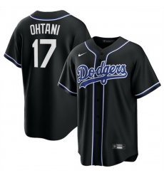 Men Los Angeles Dodgers 17 Shohei Ohtani Black Lights Out Limited Stitched Baseball Jersey Men Los Angeles Dodgers 17 Shohei Ohtani Black Lights Out Limited Stitched Baseball Jersey