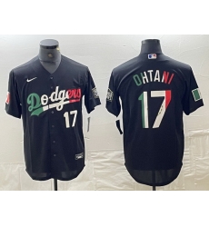 Men Los Angeles Dodgers 17 Shohei Ohtani Number Mexico Black Cool Base Stitched Baseball Jersey Men Los Angeles Dodgers 17 Shohei Ohtani Number Mexico Black Cool Base Stitched Baseball Jersey