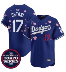Men Los Angeles Dodgers 17 Shohei Ohtani Royal 2025 Tokyo Series Limited Stitched Baseball Jersey Men Los Angeles Dodgers 17 Shohei Ohtani Royal 2025 Tokyo Series Limited Stitched Baseball Jersey