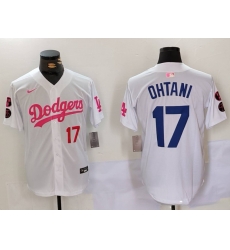 Men Los Angeles Dodgers 17 Shohei Ohtani White Pink Vin 26 Kobe Patch Stitched Baseball Jerseys Men Los Angeles Dodgers 17 Shohei Ohtani White Pink Vin 26 Kobe Patch Stitched Baseball Jerseys