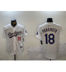 Men Los Angeles Dodgers 18 Yoshinobu Yamamoto White Gold Home Limited Stitched Baseball Jersey Men Los Angeles Dodgers 18 Yoshinobu Yamamoto White Gold Home Limited Stitched Baseball Jersey