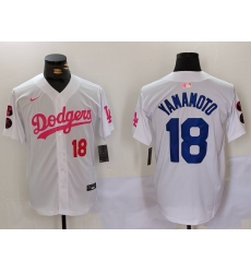 Men Los Angeles Dodgers 18 Yoshinobu Yamamoto White Pink Vin 26 Kobe Patch Stitched Baseball Jersey 6 Men Los Angeles Dodgers 18 Yoshinobu Yamamoto White Pink Vin 26 Kobe Patch Stitched Baseball Jersey 6