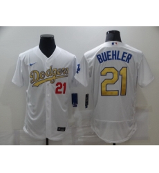 Men Los Angeles Dodgers 21 Walker Buehler 2020 White Gold Sttiched Nike MLB Jersey Men Los Angeles Dodgers 21 Walker Buehler 2020 White Gold Sttiched Nike MLB Jersey