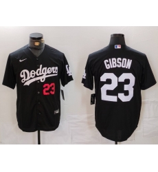 Men Los Angeles Dodgers 23 Kirk Gibson Black Cool Base Stitched Baseball Jersey 3 Men Los Angeles Dodgers 23 Kirk Gibson Black Cool Base Stitched Baseball Jersey 3