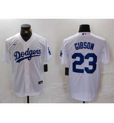Men Los Angeles Dodgers 23 Kirk Gibson White Cool Base Stitched Baseball Jersey Men Los Angeles Dodgers 23 Kirk Gibson White Cool Base Stitched Baseball Jersey