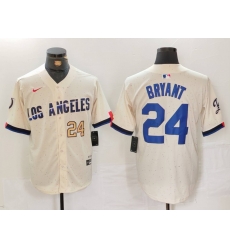 Men Los Angeles Dodgers 24 Kobe Bryant Cream Stitched Baseball Jersey 3 Men Los Angeles Dodgers 24 Kobe Bryant Cream Stitched Baseball Jersey 3