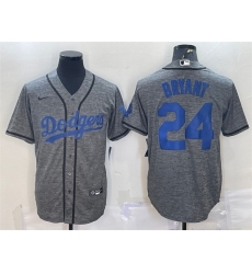 Men Los Angeles Dodgers 24 Kobe Bryant Grey Cool Base Stitched Jersey Men Los Angeles Dodgers 24 Kobe Bryant Grey Cool Base Stitched Jersey