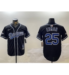 Men Los Angeles Dodgers 25 Tommy Edman Black 2024 World Series Champions Limited Stitched Baseball Jersey Men Los Angeles Dodgers 25 Tommy Edman Black 2024 World Series Champions Limited Stitched Baseball Jersey