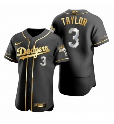 Men Los Angeles Dodgers 3 Chris Taylor Black 2020 World Series Champions Gold Edition Jersey Men Los Angeles Dodgers 3 Chris Taylor Black 2020 World Series Champions Gold Edition Jersey