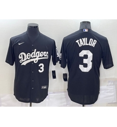 Men Los Angeles Dodgers 3 Chris Taylor Black Cool Base Stitched Baseball Jerseyys Men Los Angeles Dodgers 3 Chris Taylor Black Cool Base Stitched Baseball Jerseyys