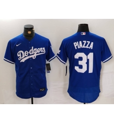 Men Los Angeles Dodgers 31 Mike Piazza Blue Flex Base Stitched Baseball Jersey 12 Men Los Angeles Dodgers 31 Mike Piazza Blue Flex Base Stitched Baseball Jersey 12