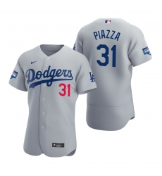 Men Los Angeles Dodgers 31 Mike Piazza Gray 2020 World Series Champions Flex Base Jersey Men Los Angeles Dodgers 31 Mike Piazza Gray 2020 World Series Champions Flex Base Jersey