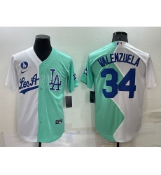 Men Los Angeles Dodgers 34 Fernando Valenzuela 2022 All Star White Green Cool Base Stitched Baseball Jerseys Men Los Angeles Dodgers 34 Fernando Valenzuela 2022 All Star White Green Cool Base Stitched Baseball Jerseys