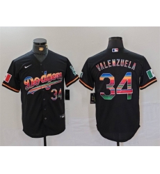 Men Los Angeles Dodgers 34 Fernando Valenzuela Black Mexico Cool Base Stitched Baseball Jersey Men Los Angeles Dodgers 34 Fernando Valenzuela Black Mexico Cool Base Stitched Baseball Jersey