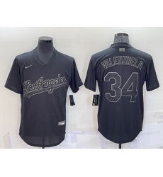 Men Los Angeles Dodgers 34 Fernando Valenzuela Black Pitch Black Fashion Replica Stitched Jersey Men Los Angeles Dodgers 34 Fernando Valenzuela Black Pitch Black Fashion Replica Stitched Jersey