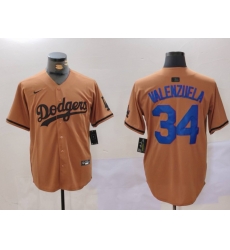 Men Los Angeles Dodgers 34 Fernando Valenzuela Brown Cool Base Stitched Baseball Jersey 9 Men Los Angeles Dodgers 34 Fernando Valenzuela Brown Cool Base Stitched Baseball Jersey 9
