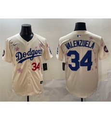 Men Los Angeles Dodgers 34 Fernando Valenzuela Cream 2025 Tokyo Series Limited Stitched Baseball Jersey 036 Men Los Angeles Dodgers 34 Fernando Valenzuela Cream 2025 Tokyo Series Limited Stitched Baseball Jersey 036
