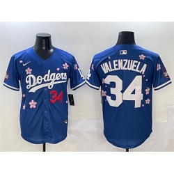 Men Los Angeles Dodgers 34 Fernando Valenzuela Royal 2025 Tokyo Series Limited Stitched Baseball Jersey 330