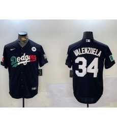Men Los Angeles Dodgers 34 Toro Valenzuela Black Mexico 2024 World Series With No 34 Patch Cool Base Stitched Baseball Jersey 2 Men Los Angeles Dodgers 34 Toro Valenzuela Black Mexico 2024 World Series With No 34 Patch Cool Base Stitched Baseball Jersey 2