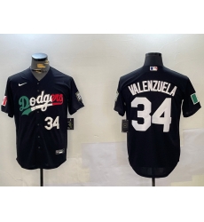 Men Los Angeles Dodgers 34 Toro Valenzuela Black Mexico 2024 World Series With No 34 Patch Cool Base Stitched Baseball Jersey 3 Men Los Angeles Dodgers 34 Toro Valenzuela Black Mexico 2024 World Series With No 34 Patch Cool Base Stitched Baseball Jersey 3