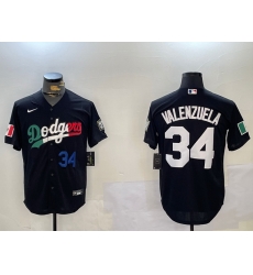 Men Los Angeles Dodgers 34 Toro Valenzuela Black Mexico 2024 World Series With No 34 Patch Cool Base Stitched Baseball Jersey 5 Men Los Angeles Dodgers 34 Toro Valenzuela Black Mexico 2024 World Series With No 34 Patch Cool Base Stitched Baseball Jersey 5