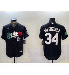 Men Los Angeles Dodgers 34 Toro Valenzuela Black Mexico 2024 World Series With No 34 Patch Cool Base Stitched Baseball Jersey 8 Men Los Angeles Dodgers 34 Toro Valenzuela Black Mexico 2024 World Series With No 34 Patch Cool Base Stitched Baseball Jersey 8