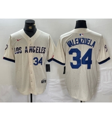 Men Los Angeles Dodgers 34 Toro Valenzuela Cream Stitched Baseball Jersey 7 Men Los Angeles Dodgers 34 Toro Valenzuela Cream Stitched Baseball Jersey 7