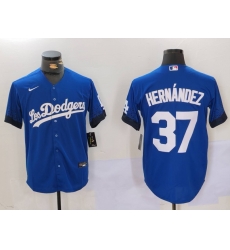 Men Los Angeles Dodgers 37 Teoscar Hernandez Blue Cool Base Stitched Baseball Jersey 6 Men Los Angeles Dodgers 37 Teoscar Hernandez Blue Cool Base Stitched Baseball Jersey 6