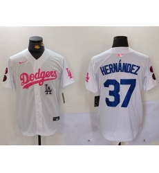 Men Los Angeles Dodgers 37 Teoscar Hernandez White Pink Vin 26 Kobe Patch Stitched Baseball Jersey 5 Men Los Angeles Dodgers 37 Teoscar Hernandez White Pink Vin 26 Kobe Patch Stitched Baseball Jersey 5