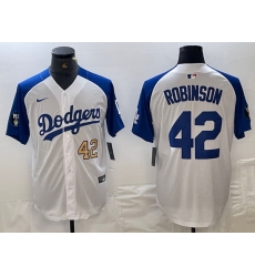 Men Los Angeles Dodgers 42 Jackie Robinson White Blue Vin Patch Cool Base Stitched Baseball Jersey 1 Men Los Angeles Dodgers 42 Jackie Robinson White Blue Vin Patch Cool Base Stitched Baseball Jersey 1