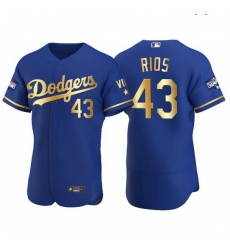 Men Los Angeles Dodgers 43 Edwin Rios Men Nike Authentic 2021 Gold Program World Series Champions MLB Jersey Royal Men Los Angeles Dodgers 43 Edwin Rios Men Nike Authentic 2021 Gold Program World Series Champions MLB Jersey Royal