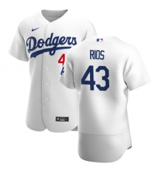 Men Los Angeles Dodgers 43 Edwin Rios Men Nike White Home 2020 Flex Base Player MLB Jersey Men Los Angeles Dodgers 43 Edwin Rios Men Nike White Home 2020 Flex Base Player MLB Jersey