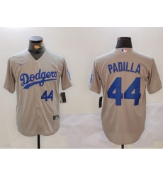 Men Los Angeles Dodgers 44 Vicente Padilla Grey Cool Base Stitched Baseball Jersey 11 Men Los Angeles Dodgers 44 Vicente Padilla Grey Cool Base Stitched Baseball Jersey 11