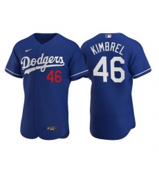 Men Los Angeles Dodgers 46 Craig Kimbrel Royal Flex Base Stitched jersey Men Los Angeles Dodgers 46 Craig Kimbrel Royal Flex Base Stitched jersey