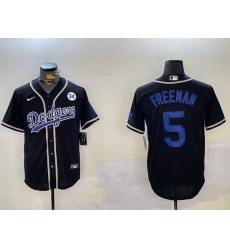 Men Los Angeles Dodgers 5 Freddie Freeman Black 2024 World Series Cool Base Stitched Baseball Jersey 2 Men Los Angeles Dodgers 5 Freddie Freeman Black 2024 World Series Cool Base Stitched Baseball Jersey 2