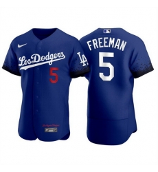 Men Los Angeles Dodgers 5 Freddie Freeman Royal City Connect Flex Base Stitched jersey Men Los Angeles Dodgers 5 Freddie Freeman Royal City Connect Flex Base Stitched jersey
