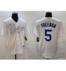 Men Los Angeles Dodgers 5 Freddie Freeman White Fashion Cool Base Stitched Baseball Jersey Men Los Angeles Dodgers 5 Freddie Freeman White Fashion Cool Base Stitched Baseball Jersey