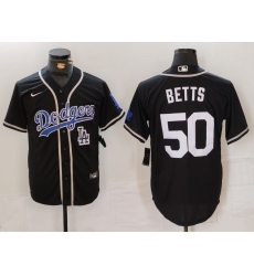 Men Los Angeles Dodgers 50 Mookie Betts Black Fashion Cool Base Stitched Baseball Jersey 4 Men Los Angeles Dodgers 50 Mookie Betts Black Fashion Cool Base Stitched Baseball Jersey 4