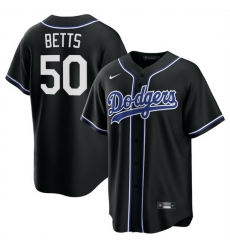 Men Los Angeles Dodgers 50 Mookie Betts Black Lights Out Limited Stitched Baseball Jersey Men Los Angeles Dodgers 50 Mookie Betts Black Lights Out Limited Stitched Baseball Jersey