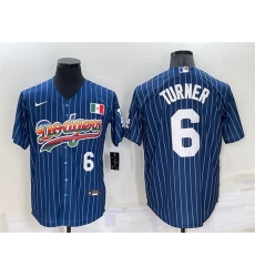 Men Los Angeles Dodgers 6 Trea Turner Navy Mexico Rainbow Cool Base Stitched Baseball Jersey Men Los Angeles Dodgers 6 Trea Turner Navy Mexico Rainbow Cool Base Stitched Baseball Jersey
