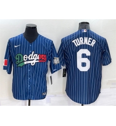 Men Los Angeles Dodgers 6 Trea Turner Navy Mexico World Series Cool Base Stitched Baseball Jersey Men Los Angeles Dodgers 6 Trea Turner Navy Mexico World Series Cool Base Stitched Baseball Jersey
