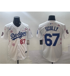 Men Los Angeles Dodgers 67 Vin Scully White 2025 Tokyo Series Limited Stitched Baseball Jersey Men Los Angeles Dodgers 67 Vin Scully White 2025 Tokyo Series Limited Stitched Baseball Jersey