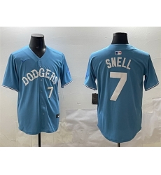 Men Los Angeles Dodgers 7 Blake Snell Light Blue Limited Stitched Baseball Jersey Men Los Angeles Dodgers 7 Blake Snell Light Blue Limited Stitched Baseball Jersey