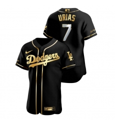 Men Los Angeles Dodgers 7 Julio Urias Black Gold 2020 Nike Flexbase Jersey Men Los Angeles Dodgers 7 Julio Urias Black Gold 2020 Nike Flexbase Jersey
