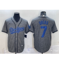 Men Los Angeles Dodgers 7 Julio Urias Grey Cool Base Stitched Jersey Men Los Angeles Dodgers 7 Julio Urias Grey Cool Base Stitched Jersey