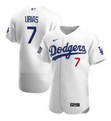 Men Los Angeles Dodgers 7 Julio Urias Men Nike White Home 2020 World Series Bound Flex Base Player MLB Jersey Men Los Angeles Dodgers 7 Julio Urias Men Nike White Home 2020 World Series Bound Flex Base Player MLB Jersey